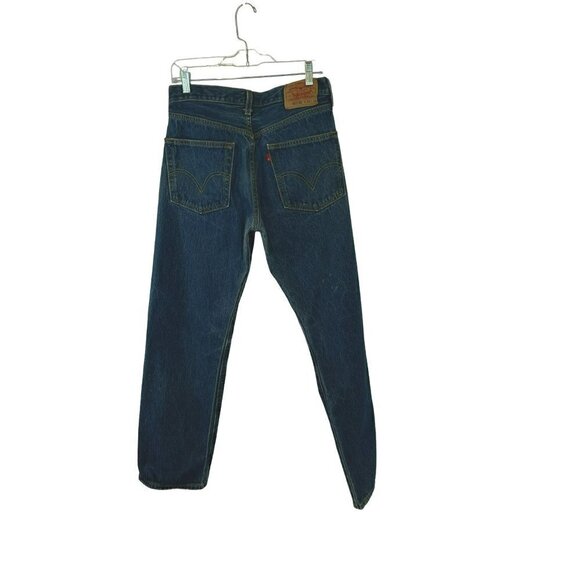 Levi's 501XX Unisex Button Fly Jeans Sz 33 Waist 34 Length Medium Wash 5-Pocket - Picture 6 of 10